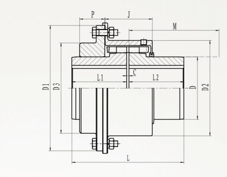 各型号福克T型蛇型弹簧联轴器特点