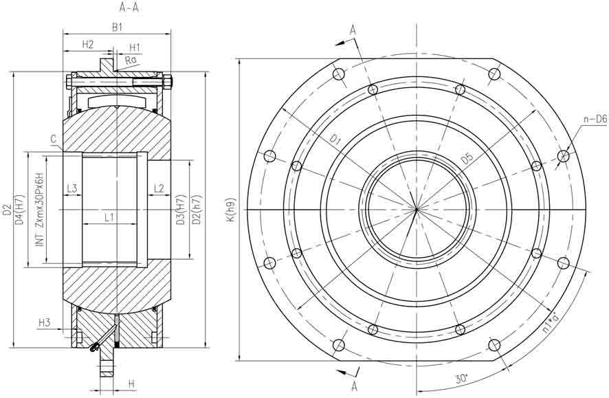WZL内花键卷筒联轴器